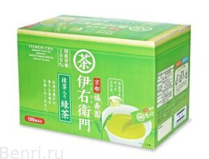 Японский порошковый зеленый чай IEMON 0,8 гр, 120 стиков