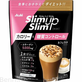 Пищевая добавка Соевый Протеин, Кофе Латтэ, Slim Up Slim, Asahi, 360 г