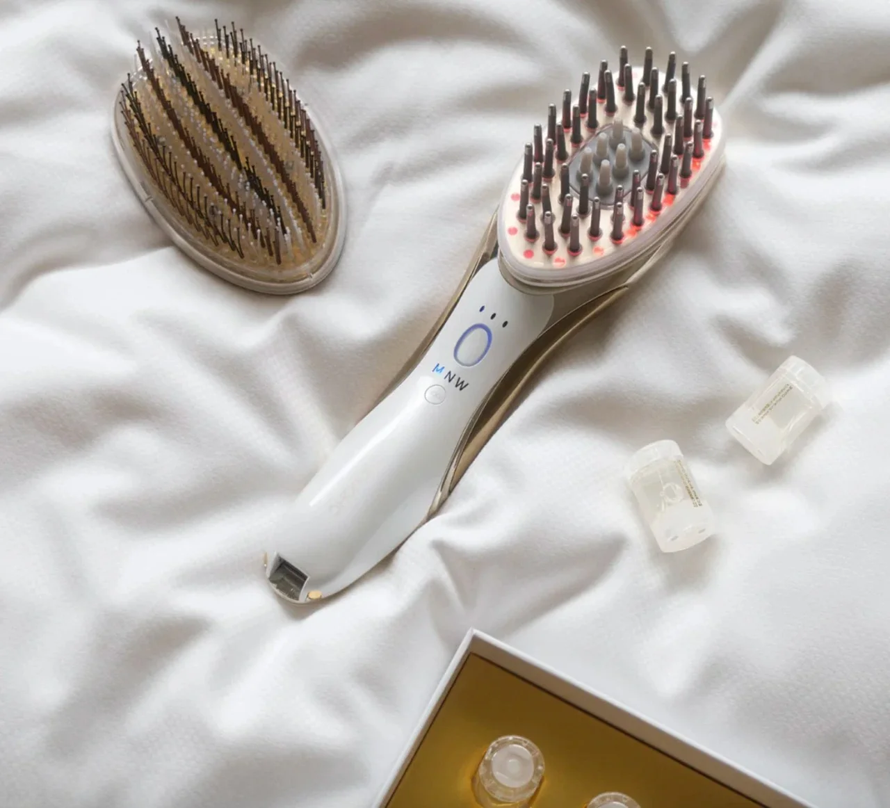Набор: аппаратная расческа с двумя насадками Meso Brush SOLO CARE, CHOUCHOU — фото 2