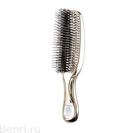 Расческа с длинной ручкой S Heart S Scalp Brush World Premium long, золотого цвета.