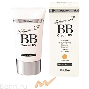 BB-крем 6 в 1, SPF 50+ PA++++, Tokiwa SF BB Cream UV, Noevir, 30 гр.