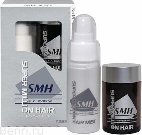 Пробный набор: загуститель для белых волос и спрей-фиксатор, Super Million Hair Trial Set №15 white, RUAN.