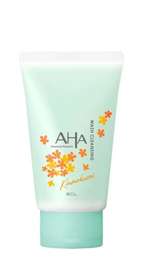 Очищающая пенка-скраб c ароматом османтуса, BCL AHA Research Wash Cleansing N, 120 гр.