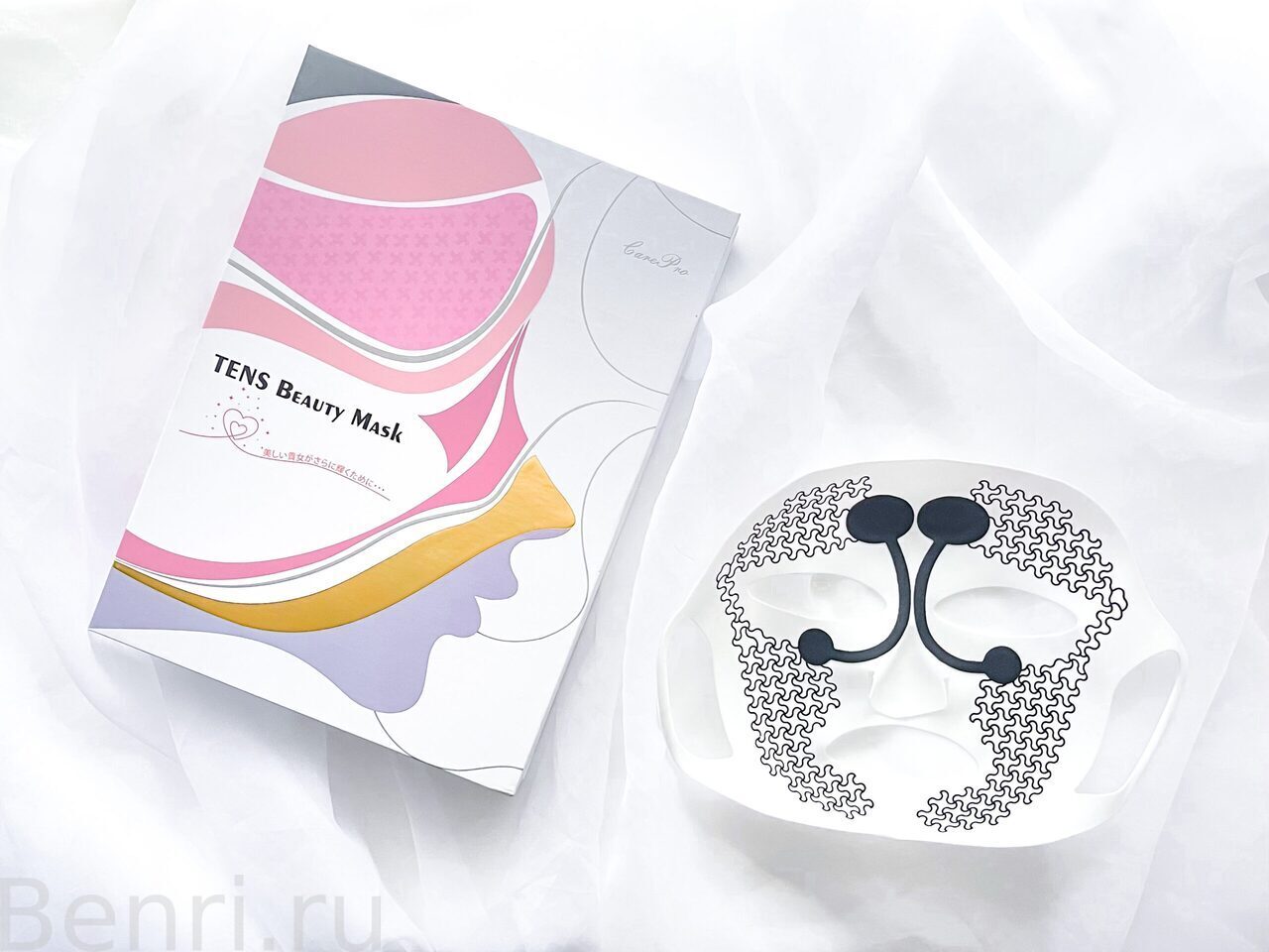 Маска-аппарат для лица TENS Beauty Mask, mirai-esthe