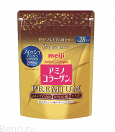 Пищевая добавка Коллаген Премиум класса Meiji Amino Collagen Premium, 196 гр.