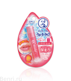 Увлажняющий крем-бальзам для губ, Mentholatum Water Lip Raspberry Red, SPF20／PA++, ROHTO, 4.2 гр.