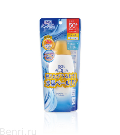 Солнцезащитный гель, Rohto Skin Aqua UV Moisture Gel SPF 30 PA+++,  110 гр.